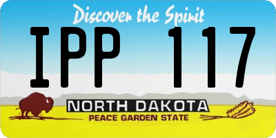 ND license plate IPP117