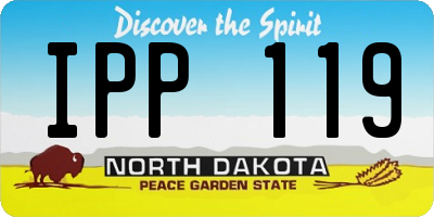ND license plate IPP119