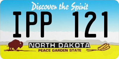 ND license plate IPP121