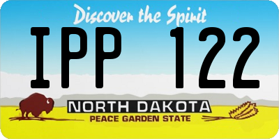 ND license plate IPP122