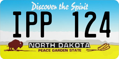 ND license plate IPP124