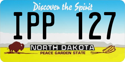 ND license plate IPP127