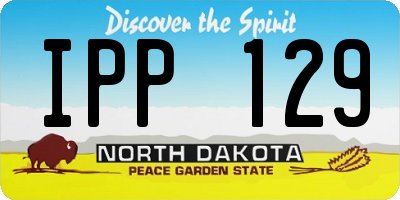 ND license plate IPP129