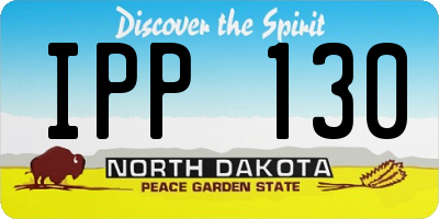 ND license plate IPP130