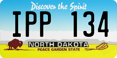 ND license plate IPP134