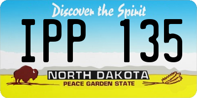 ND license plate IPP135