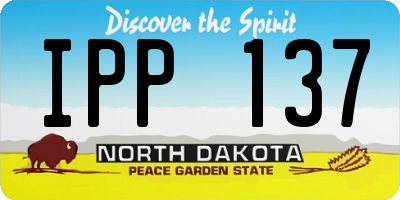 ND license plate IPP137