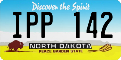 ND license plate IPP142