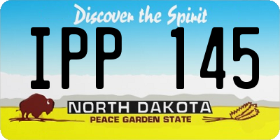 ND license plate IPP145