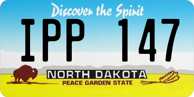 ND license plate IPP147