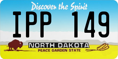 ND license plate IPP149