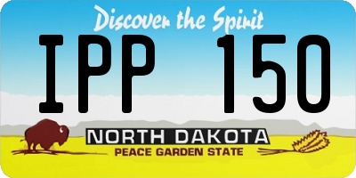 ND license plate IPP150