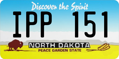 ND license plate IPP151