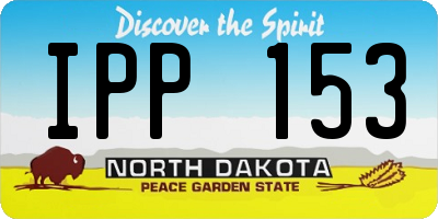 ND license plate IPP153
