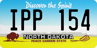 ND license plate IPP154