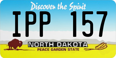 ND license plate IPP157