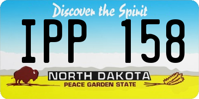ND license plate IPP158
