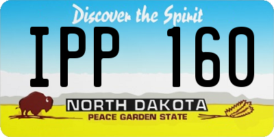 ND license plate IPP160