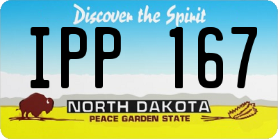 ND license plate IPP167
