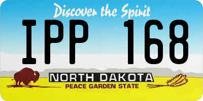 ND license plate IPP168