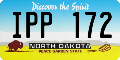 ND license plate IPP172