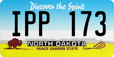 ND license plate IPP173