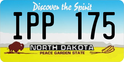 ND license plate IPP175