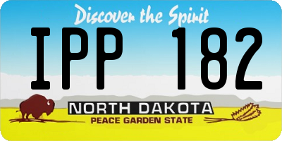 ND license plate IPP182