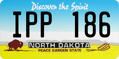 ND license plate IPP186