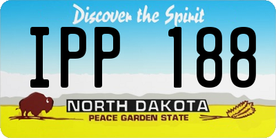 ND license plate IPP188
