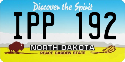 ND license plate IPP192