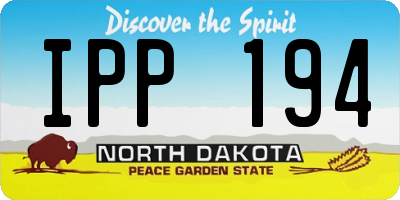ND license plate IPP194