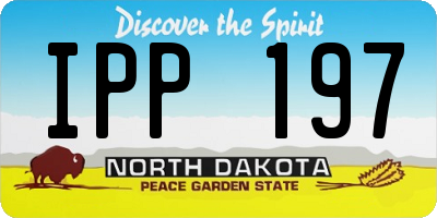 ND license plate IPP197