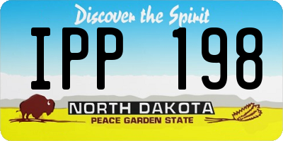 ND license plate IPP198