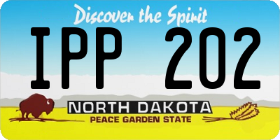 ND license plate IPP202