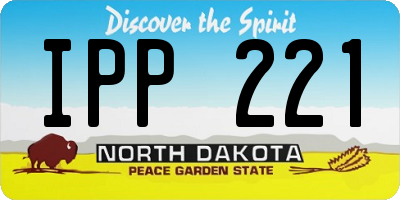ND license plate IPP221