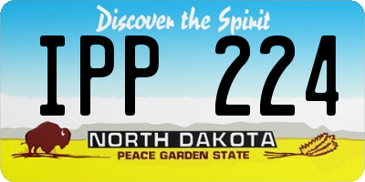 ND license plate IPP224