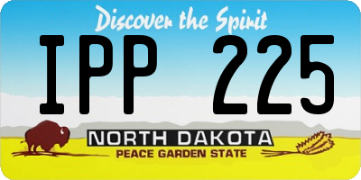 ND license plate IPP225