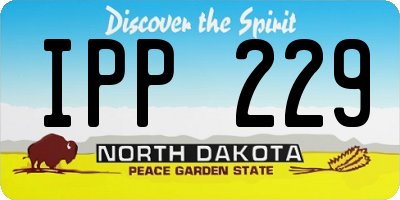 ND license plate IPP229