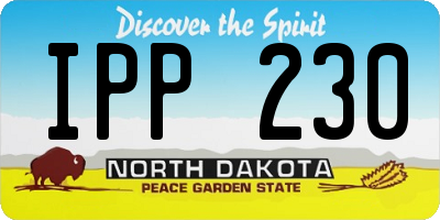 ND license plate IPP230