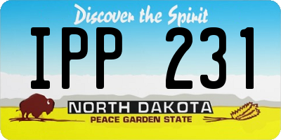 ND license plate IPP231