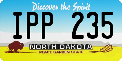 ND license plate IPP235