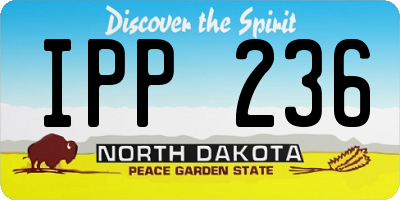 ND license plate IPP236