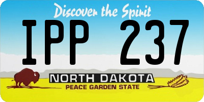 ND license plate IPP237