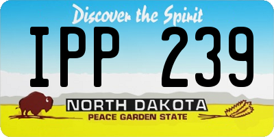 ND license plate IPP239