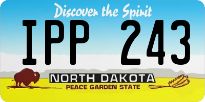ND license plate IPP243