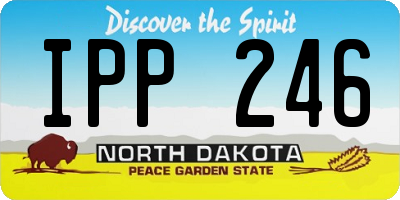ND license plate IPP246