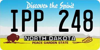 ND license plate IPP248