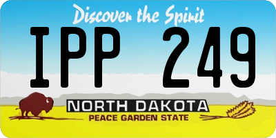 ND license plate IPP249