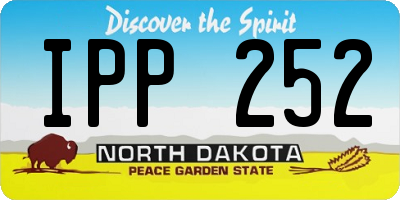 ND license plate IPP252